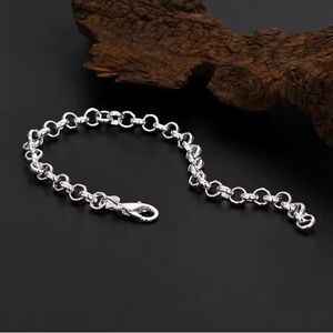 New Sterling Silver Rolo Bracelet